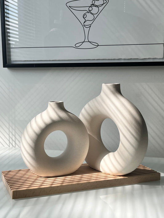 Nordic Minimalistic Donut Vase