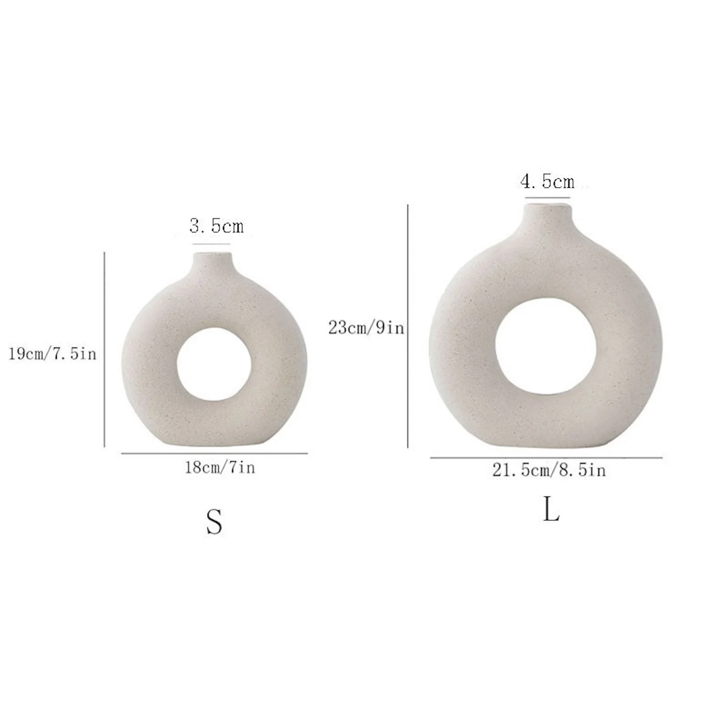 Nordic Minimalistic Donut Vase